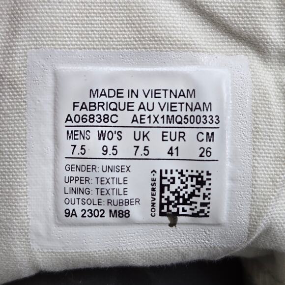 Converse Womens 9.5 Chuck 70 High Crafted Patchwork Mason Casual Y2K Sneaker - Picture 13 of 13